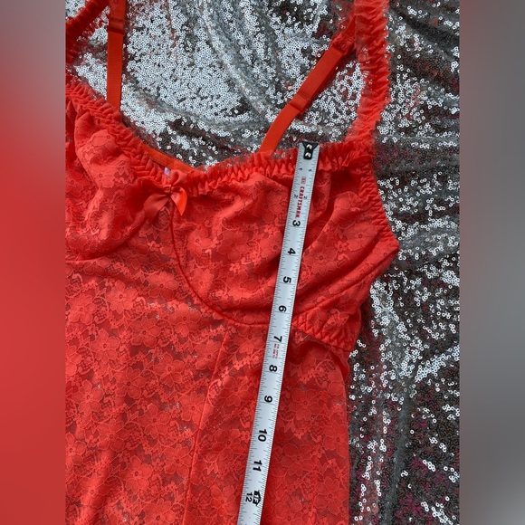 Torrid curve coral orange lingerie dress/top - Picture 5 of 10